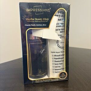 Impressions Micellar Water 300ml with Cotton Rounds Gentle Makeup Remover Sealed